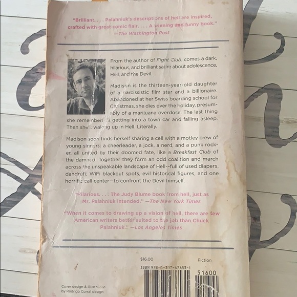 “Damned” Book by Chuck Palahniuk - Picture 2 of 3